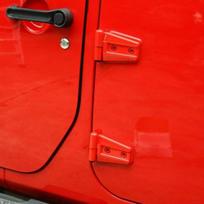 Door Hinge Covers Protector Kit for 07+ Jeep Wrangler Accessories JK JKU Red R