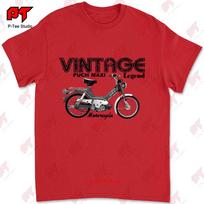Puch Maxi Vintage Motociklas Klasikinis Dviratis Marškinėliai DC1Z S
