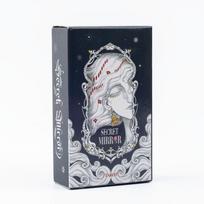 Slaptas Veidrodis Tarot 80 Kortų Šeimos Susibūrimas Būrimo Denis Angliška Versija Moteriškas Menas Stalo Žaidimas Vienos Spalvos 10.3*6CM black