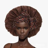 New Wide Edge Women's Silk Hat Elastic Breathable Flowers Patterns Print Sleep Bonnets Satin Shower Cap Beauty