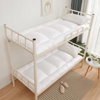 Plunksnų Aksomo Sulankstomas Čiužinys - Šukuotas, Storas Studentams ir Vaikams (Vienvietė/Dvivietė lova) 90*200cm 3 Jin balta