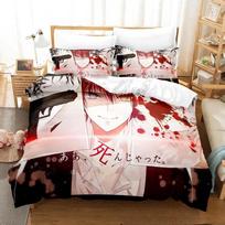 3D Cartoon Assassination Classroom Koro-sensei Bedding Set Boys Girls Twin Queen King Size Duvet Cover Pillowcase Bed Boys Adult 135x200cm