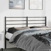 Vidaxl Metalowe Wezgłowie, Czarne, 135 Cm