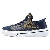 Skechers Snoop Soft Comfortable Low-Top Skate Shoes Men sneaker Navy-Blue 251017-NVY 39.5