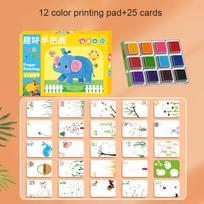 High-Quality Children'S High-Quality Finger High-Quality Print Ink High-Quality Game High-Quality Kindergarten Self-assembly High-Quality Graffiti
