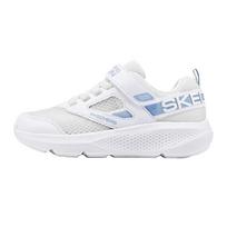 Skechers Girls Fashion Versatile Non-Slip Durable Low-Top Casual Shoes Kids sneaker White 303971L-WHT 27.5