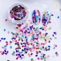 1Jar Colorful Iridescent Laser Nail Glitter Mixed Sequin Flakes DIY Nail Art Decoration Manicure Accessories