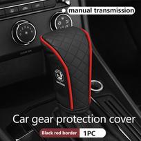 Car Center Console Gear Shift Knob Protection Cover Handle Case For Skoda octavia a5 a4 mk1 2 fabia superb rapid mk3 yeti 2006