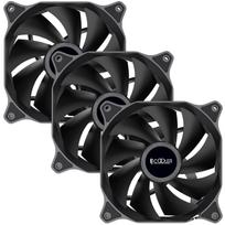 PCCOOLER 120mm PC Case Fan, DN 120 120mm Case, 3-Pack Night Series Silent Type 25mm Thick 1200RPM High Performance Cooling PC - High Efficiency