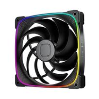 GEOMETRIC FUTURE 140mm ARGB Case Fan Squama 2503B-14 Single Pack, High Brightness ARGB LED, Dragonscale, 9 Fan Blades, GF-SQ-2503B-14-1P, Authorized