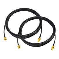 BINGFU WiFi Antenna Extension Cable 2 Pack RP-SMA Male to RP-SMA Female Bulkhead Mount RG174 Cable 3m 10ft for WiFi Router Security IP Wireless