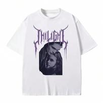 Movie Series Twilight Bella And Edward Cullen Tee Shirt Clothing Short Sleeve Round Neck Printing Pullover T-Shirt 33479 S