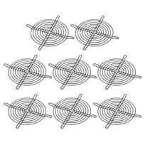 PATIKIL 120mm Fan Finger Grill, 8-Pack, Metal Grid Shield, Fan Shield, Protective Cover, Guard, 120x120mm Exhaust Fan, DIY Equipment, Computer, Black