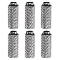 uxcell 6-Pack Water Cooling Adapters G14  Thread Female to Male 1.57  Column Length Mini Compression Fittings Copper Extender Fittings with O-Rings