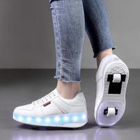 LED Light-Up Roller Shoes: Rechargeable, Wheeled Skates for Kids & Adults 40