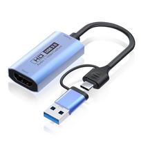 COOLEAD HDMI Capture Card USB3.0 & Type C 2 in 1 4K 60fps Video Capture Card HDMI USB Converter Compatible with WindowsLinuxMac OS XPS4Xbox