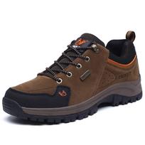 Autumn-Winter Low-Top Hiking Shoes: Breathable, Warm, Non-slip, Waterproof Slip-ons for Men and Women 38