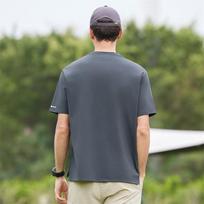 Jeep Men's Quick-Dry Cooling Breathable Round Neck T-Shirt P85DMKTU13 L tamsiai pilka spalva