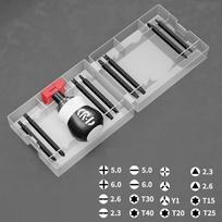 Steel Magnetic Ratchet Screwdriver Set Labor-Saving Batch Head  Slotted Household Tool 18 In 1