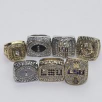 LSU Tigers NCAA Championship Ring Set - 7 Rings Size 11