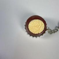 Simulated Clicker Key Chain Sensory Finger Button Pendant Chocolate Keyboard Keychain  Bag Pendant Style 2