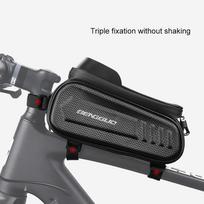 1L Top Front Tube Frame with Earphone Hole Hard Shell Bicycle Front Frame Bag Carrier Pack Reflective Pattern Cycling Equipment China Mainland