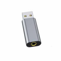 TRkin USB Audio Converter Adapter, USB External Sound Card, Headphone Jack Adapter, 3.5mm Adapter, Direct Plug-in Type, Compatible with PS5, PS4, PC,