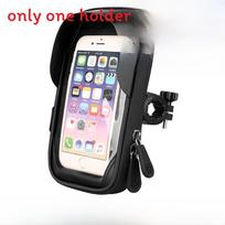 Mountain Bike Touchscreen Phone Holder Waterproof Navigation Mount For Ebike Commuting Black