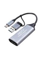Shizukawill HDMI USB Type-C Capture Card, Video Capture, HD Quality Recording (HD1080P, 4K), Game Recording, Video Recording, Live Streaming,