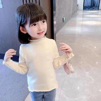 Autumn/Winter Elastic Cartoon Ruffled Edge Long Sleeve Top for Baby Girls 130 cm