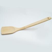 Bamboo Wooden Spatula Non-stick Kitchenware Wooden Wok Heat-resistant Kitchen Utensils Household Cooking Shovel Long Handle curved shovel
