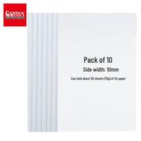 Qixin A850 A4 Transparent Pull Bar File Folders (10 Pack)