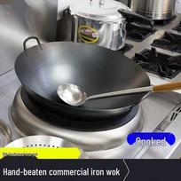 Traditional Wrought Iron Commercial Round Bottom Wok