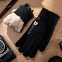 Thickened Dual-use Gloves Soft Half Finger Gloves Gift Unisex Anti-cold Mittens  Keep Warm Style1