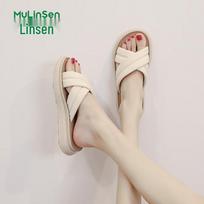 Mulin Sen Women's Comfort Flat Slides 40
