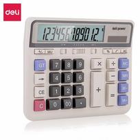Deli 2135 12-Digit Dual Power Desktop Calculator