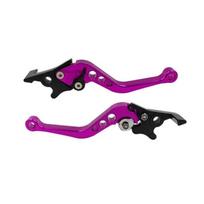 Motorcycle Dual Disc Brake Disc Brake Handle Universal Aluminum Alloy Dual Disc Brake Handle Motorcycle Modification Accessorie violetinė
