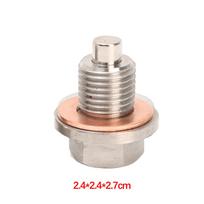 M12x1 25 Magnetic Oil Drain Plug Washer Cr-V Steel Engine Protection Filter Metal Chips Collector for Toyota Honda Nissan 1 Set