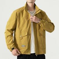 Men's Jacket Multi-Pockets Outdoor Waterproof Zipper Windbreaker Casual Jacket Coats Plus Size XXXXXL
