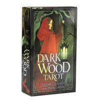 „Dark Wood Tarot“ kortos, 78 orakuliukų kaladė, angliškos vizijos, būrimo leidimas, „Borad Playing Games“ šviesiai pilka spalva