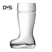 Didelės talpos alaus bokalas skaidraus dizaino juokingos bato formos lengvai valomas galima plauti indaplovėje alaus taurė vakarėlio dekoracija 750ML