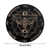 Spiritizmo lenta švytuoklė medinė dekoratyvinė planšetė su raidėmis spiritizmo dekoracijos Ouija stalo žaidimas teminiam