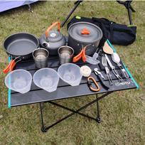 Backpack Camping for Backpacking Travel Stove Pots Pan Cutlery Bowl Cup