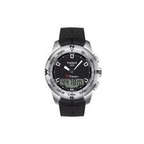 Tissot T-Touch Expert Solar serijos kvarcinis laikrodis, atsparus vandeniui iki 100 m, vyriškas laikrodis, juodas T047.420.17.051.00 Black Dial