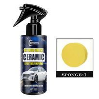 NEW100ml Nano Ceramic Automotive Paint Spray - Super Hydrophobic, Brightener & Paint Protection for All Vehicle Colors with Mic Paint Cleaner