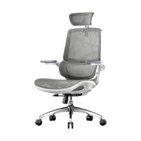 SIHOO M59AS Ergonomiška biuro kėdė - Reguliuojami 3D porankiai su 90° pakėlimo funkcija balta