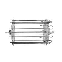 Oven Grill Cage Stainless Steel Rotating Meat Skewer Heat-Resistant Non-Stick Kebab Maker Machine Air Fryer Lamb BBQ Roaster