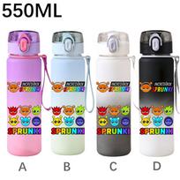 High Quality 550ml Game Sprunki Gradient Sports Water Bottle Cartoon Leak-proof Portable Drinking Bottles Outdoors Sports Fitness Water Cup A-1PCS