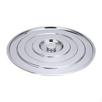 Nerūdijančio plieno puodo dangtis Gaminimo dangtis Virtuvės indai su rankenėle Tinka furšetui 40cm inner diameter white