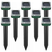 8 Pack Solar Powered Snake Repellent compatible with Outdoors,Ultrasonic Snake Repellent,Solar Snake Repellent compatible with Outdoors